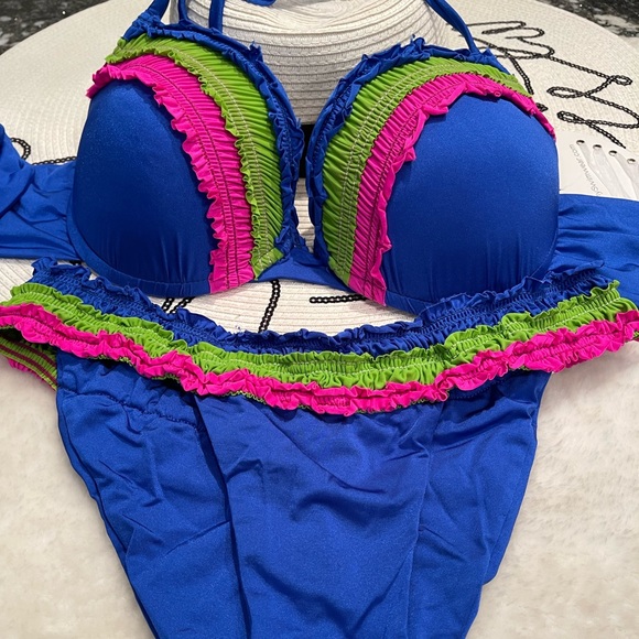 NWT  Beach bunny bikini push up XL/L set - Picture 8 of 16